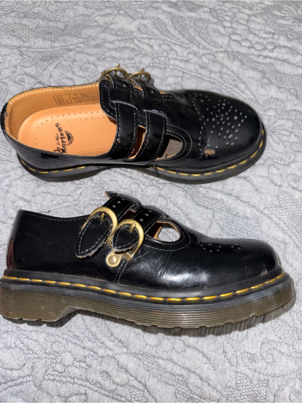 Dr. Martens 8065 Mary Janes Patent Leather Shoes Black 5 - Picture 5 of 8